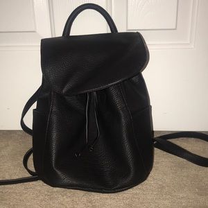 Pleather mini-backpack